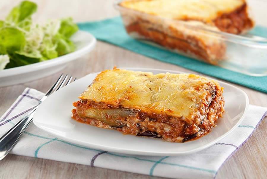 Lasanha de beringela para o almo&ccedil;o do fim de semana
