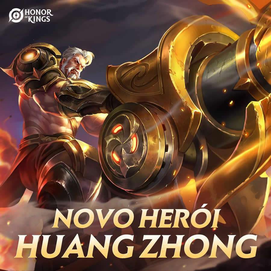 Aponte e atire para a vit&oacute;ria com o novo Her&oacute;i de Honor of Kings, Huang Zhong