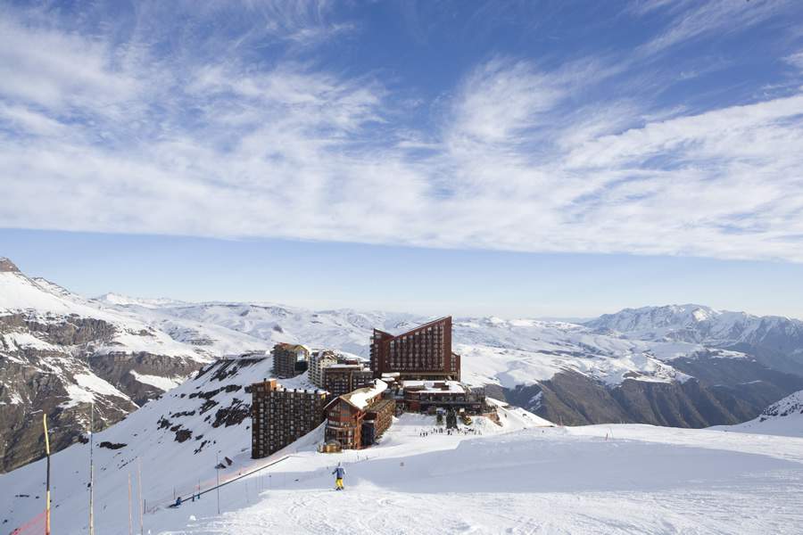 Vista aérea do Valle Nevado Ski Resort Chile - Divulgação