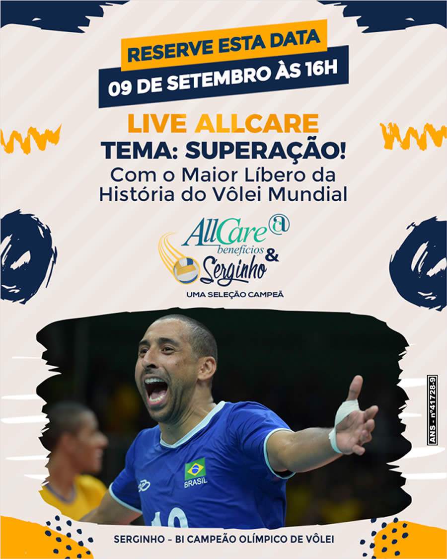 AllCare recebe Serginho do Vôlei para falar sobre superação