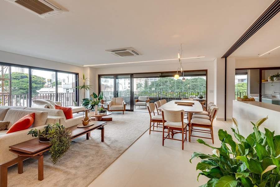 Detalhe do apartamento 302 do Deck23, decorado por L&eacute;o Romano - Acervo Opus Incorporadora