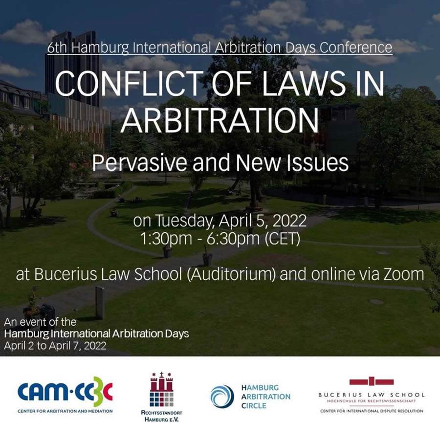 CAM-CCBC promove 6&ordf; edi&ccedil;&atilde;o da confer&ecirc;ncia "Hamburg International Arbitration Days"