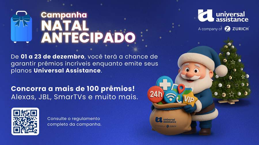 Universal Assistance lança campanha para engajar emissores e impulsionar vendas de seguro-viagem no fim do ano