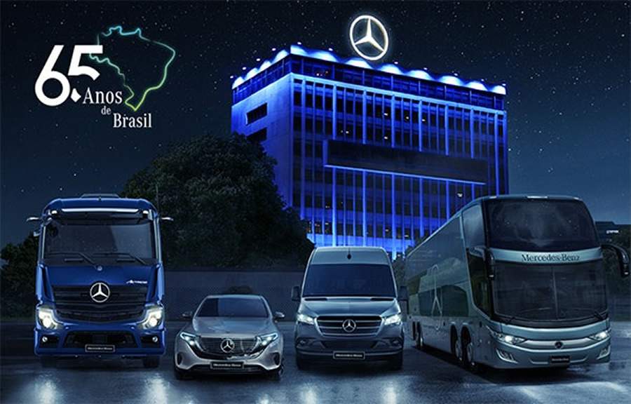 Mercedes-Benz completa 65 anos no Brasil e homenageia todos que fazem a estrela de tr&ecirc;s pontas brilhar