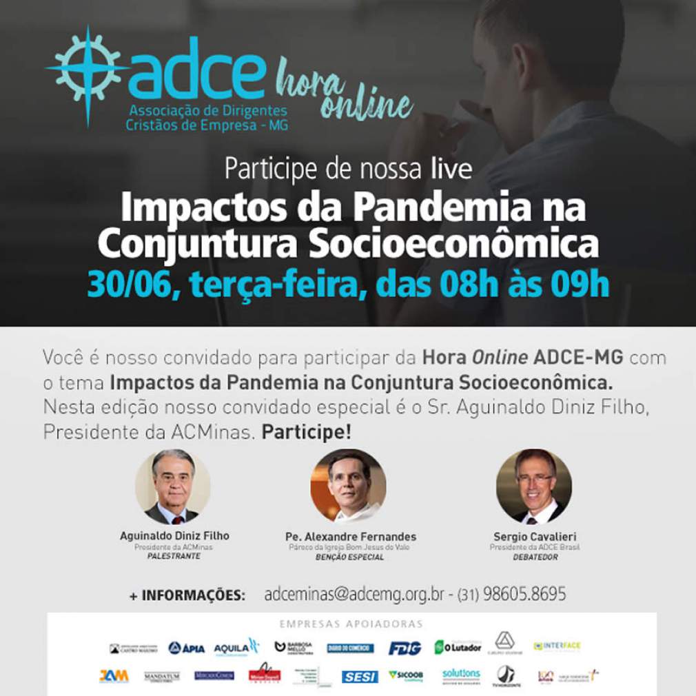 ADCE-MG debate os impactos da pandemia na conjuntura socioeconômica