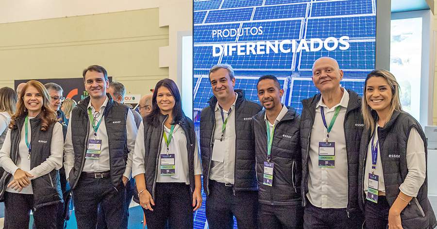 Segundo da esquerda para direita, o CEO da ESSOR, Fabio Pinho, esteve presente com integrantes da equipe da companhia do Rio e S&atilde;o Paulo &ndash; Foto: Manoel Petry