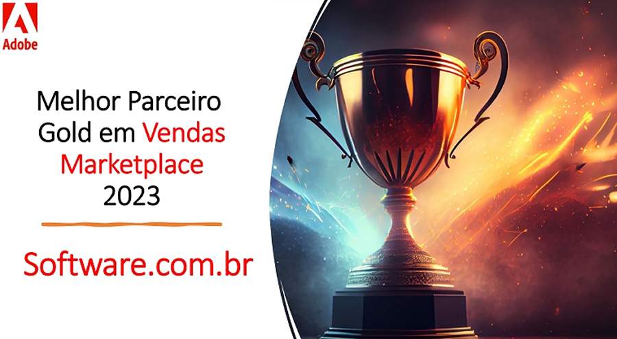  Pr&ecirc;mio Adobe - Software.com.br Parceiro Gold Divulga&ccedil;&atilde;o 