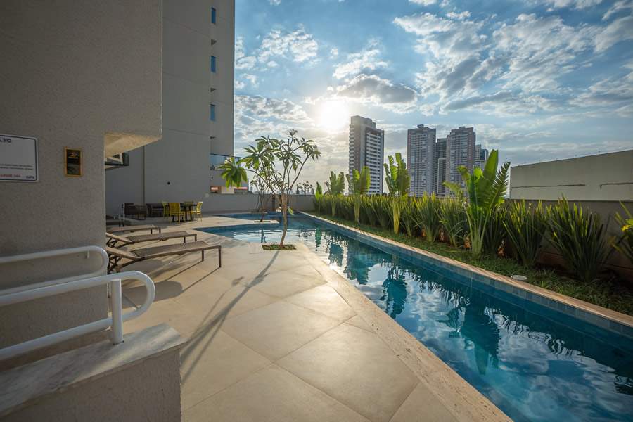 A piscina tamb&eacute;m &eacute; um dos ambientes utilizado para a pr&aacute;tica de atividades f&iacute;sicas - Ulisses Clemente de Siqueira