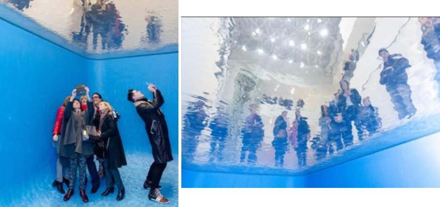 A piscina de Leandro Erlich (Swimming Pool, 1999). Vers&atilde;o produzida para o museu argentino Malba. Foto: Guyot/Ortiz