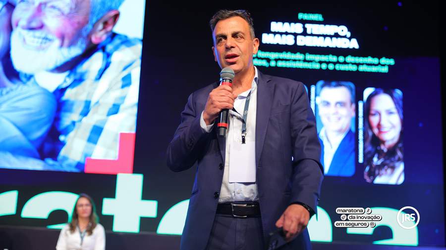 Sergio Marcos, CEO da Europ Assistance Brasil, apresentou “Mais tempo, mais demanda: como a longevidade impacta o desenho dos produtos, a assistência e o custo atuarial”. Divulgação | Europ Assistance