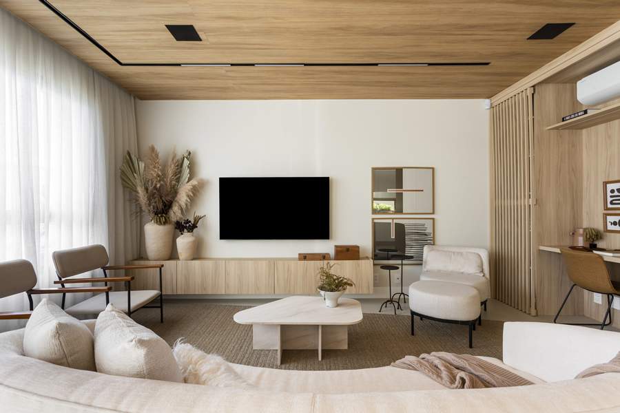 Teca Bege - Projeto Carol Miluzzi Arquitetura - Thiago Travesso