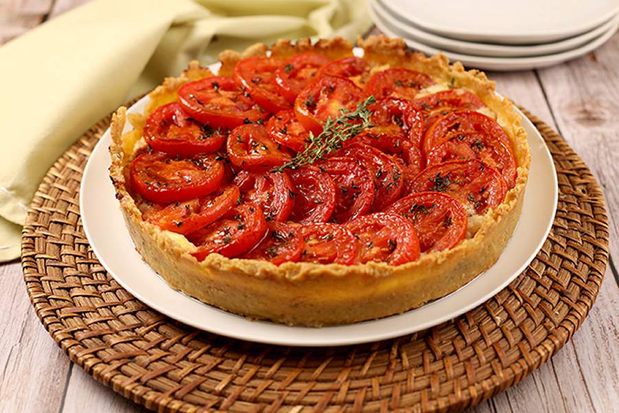 Receita Castelo: Refeição sem carne - Torta de Tomate