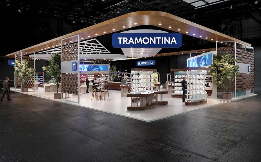 Marca ter&aacute; estande sustent&aacute;vel com 510m&sup2; (Divulga&ccedil;&atilde;o/Tramontina)