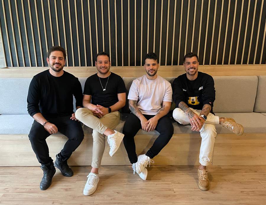 Bruno Cairo, Guilherme Vizoni, Lucas Lima e Lipe Ribeiro, s&oacute;cios da WeDu - Reprodu&ccedil;&atilde;o WeDu