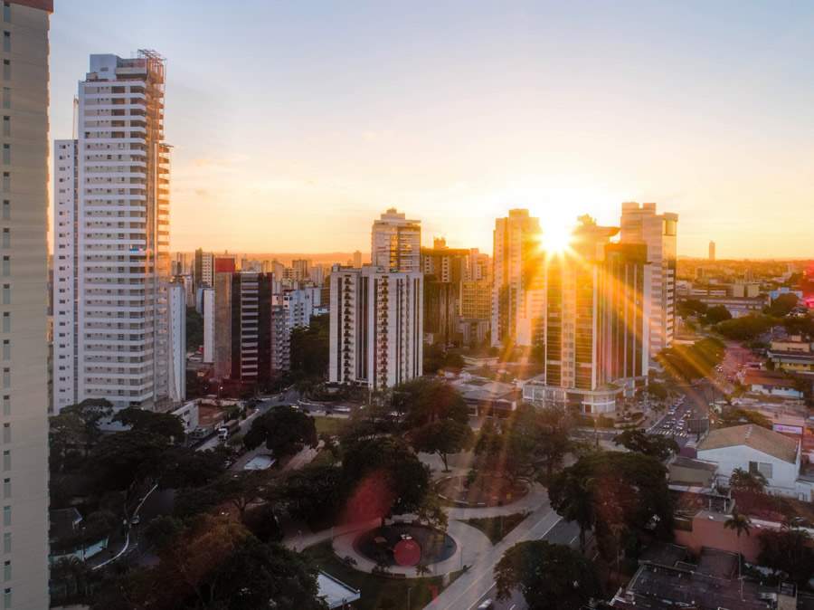 Vista da Praça do Sol, no setor Oeste - Divulgação