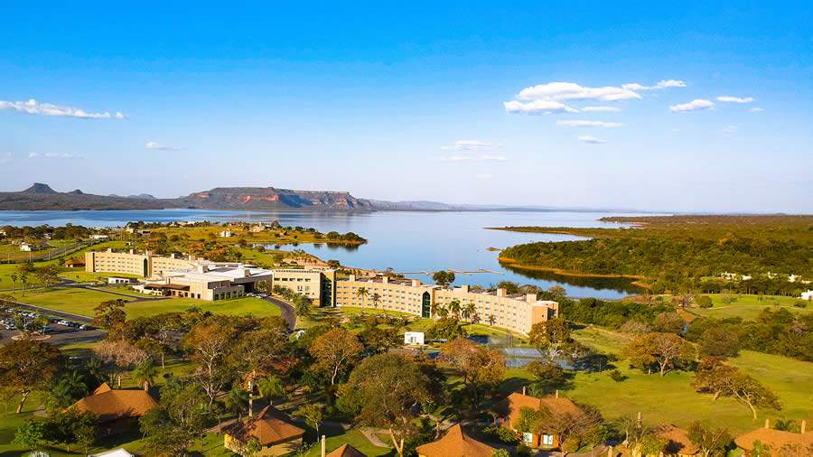 Vista a&eacute;rea do resort