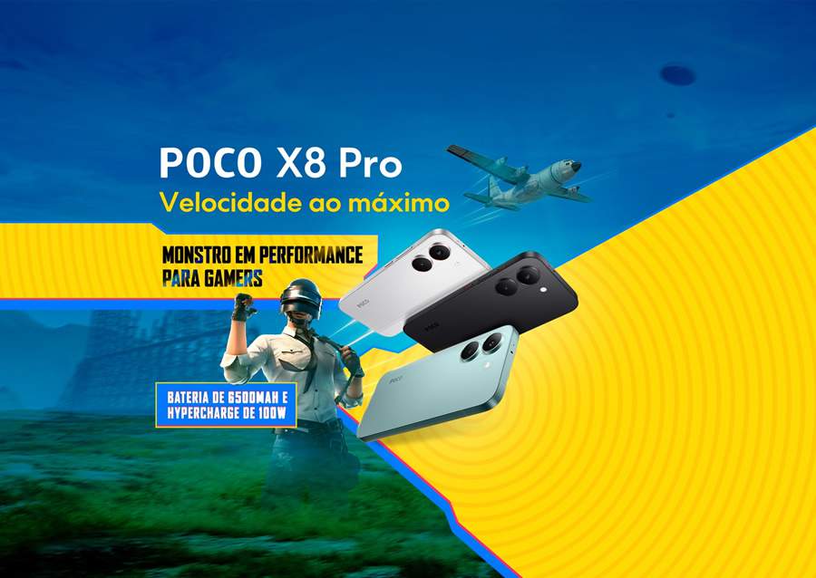 Poco X8 Pro e PUBG MOBILE anunciam parceria no Brasil para levar a velocidade ao m&aacute;ximo