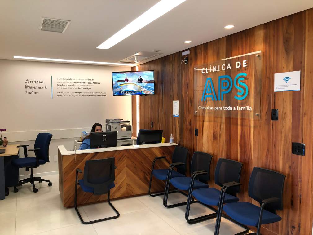  Recepção da Clínica APS, da Qualirede, parceira do Programa APS da Bradesco Saúde em Florianópolis