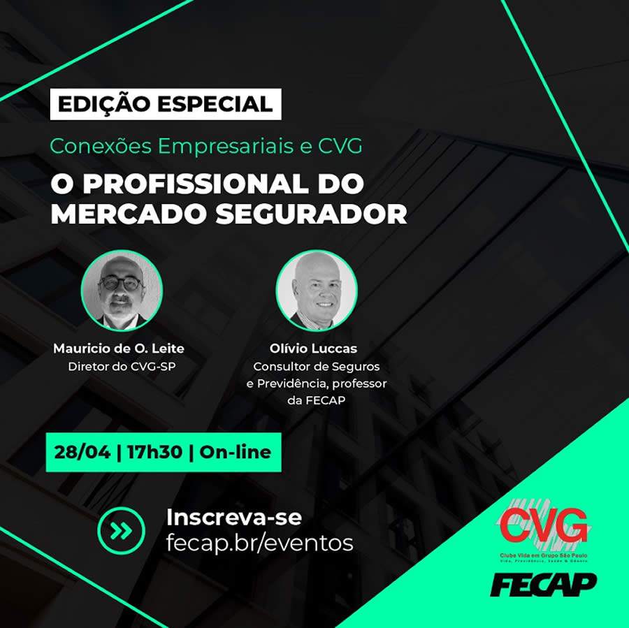 Dia 28/04, CVG-SP e FECAP discutir&atilde;o o profissional do mercado segurador