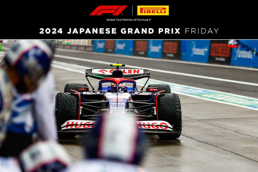 Um primeiro dia frio e molhado em Suzuka