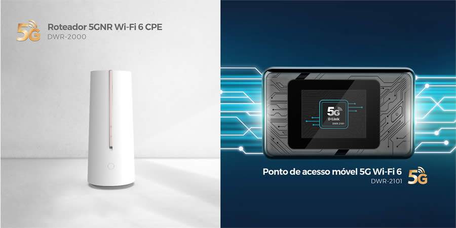 D-Link expande Portf&oacute;lio 5G com novo CPE e Hotspot M&oacute;vel Wi-Fi 6
