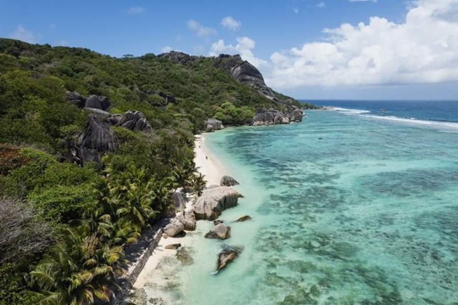 Praia Anse Source d&#039;Argent em Seychelles - foto:Danio Denousse