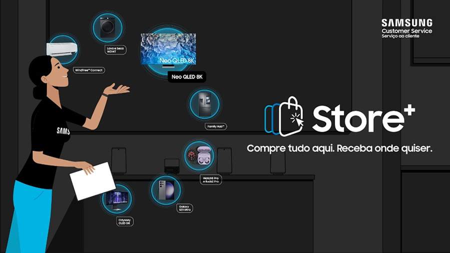 Especialistas da Samsung oferecem suporte para usuários com dispositivos Galaxy nos Centros de Serviço