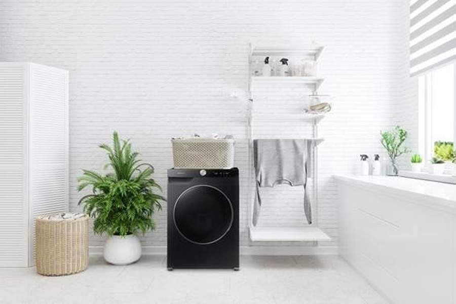 Lava e Seca WD14T QDriveTM, da Samsung. Imagem meramente ilustrativa.