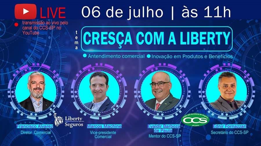 Live do CCS-SP apresentar&aacute; iniciativas da Liberty Seguros para apoiar corretores