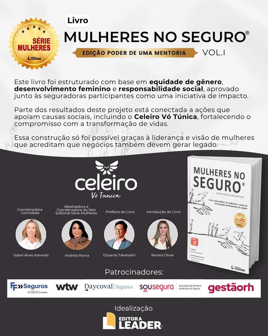 Livro compartilha conhecimento e apoia projeto social no mercado de seguros