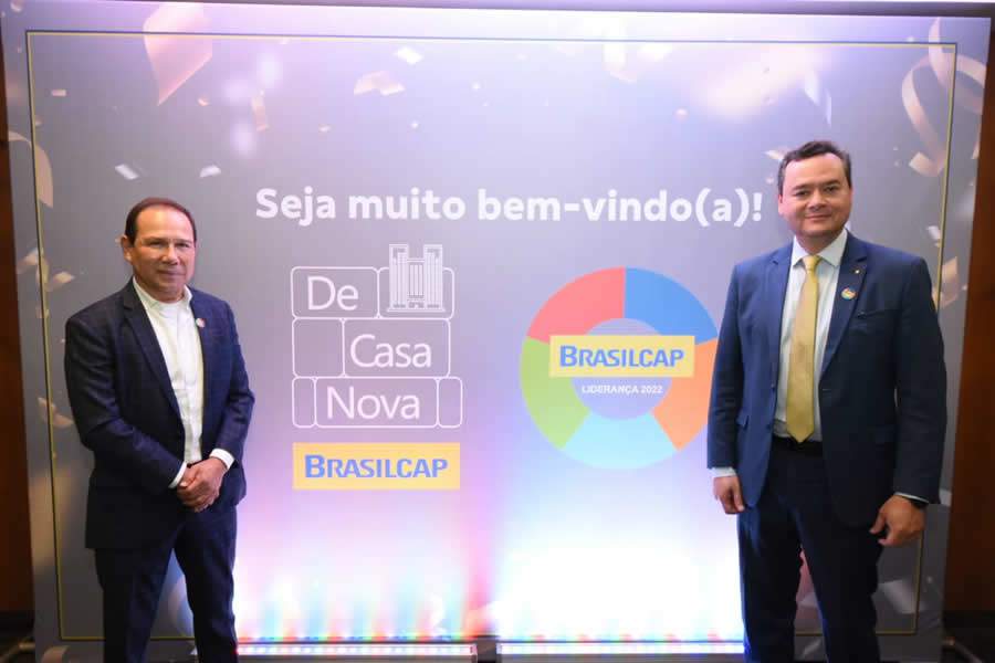 Presidentes da Brasilcap Nelson de Souza e do Banco do Brasil Fausto Ribeiro