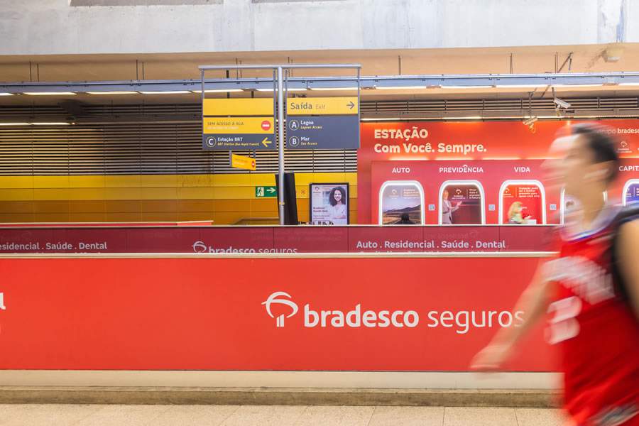 Grupo Bradesco Seguros realiza a&ccedil;&atilde;o no Metr&ocirc;Rio para refor&ccedil;ar a import&acirc;ncia do seguro