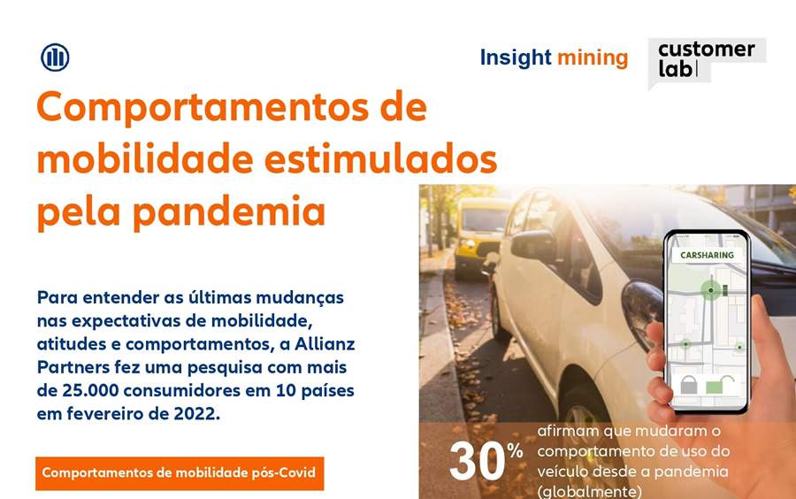 Estudo da ALLIANZ PARTNERS sobre mobilidade revela comportamentos estimulados pela pandemia