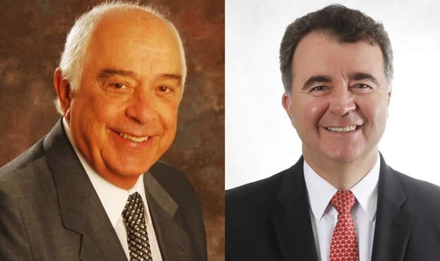 Nilton Molina, presidente do Conselho de Administração e do Instituto de Longevidade da seguradora da Mongeral Aegon; e Jorge Nasser, presidente da Federação Nacional de Previdência Privada e Vida (FenaPrevi)