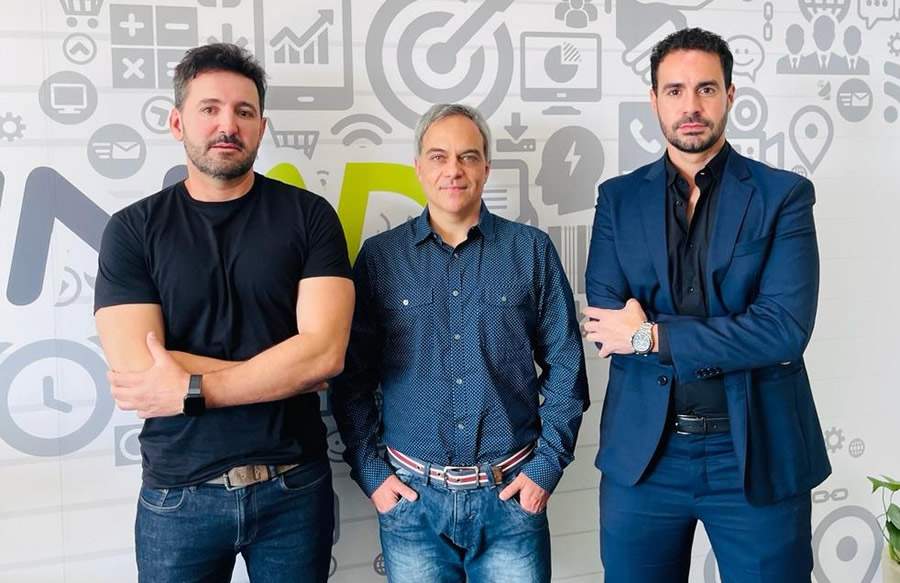 Na imagem: CEO da Tunad, Cesar Sponchiado; Ricardo Monteiro, COO &amp; CSO da Tunad; e Adriano Daldegan, sócio e head de atendimento da Publiset - Divulgação