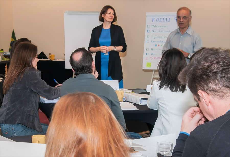 Executivos durante o curso &ldquo;A Arte e a Ci&ecirc;ncia do Coaching&rdquo;, do Erickson International