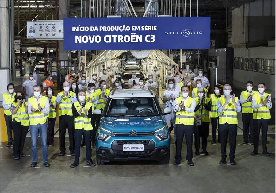 Come&ccedil;a a produ&ccedil;&atilde;o do Novo Citro&euml;n C3 em Porto Real