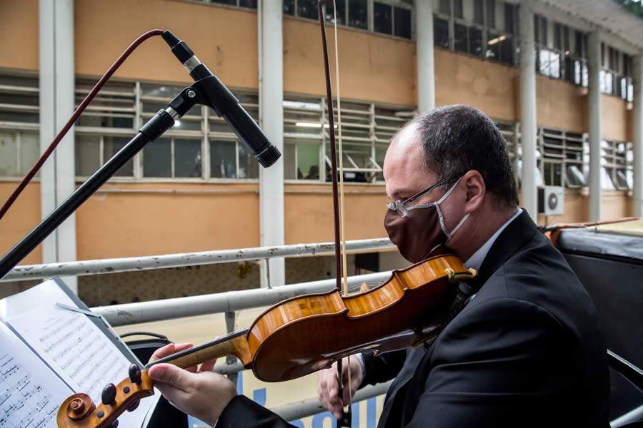 Trio da Orquestra de Câmara Sesc realiza homenagem ao Hospital Julia Kubitscheck