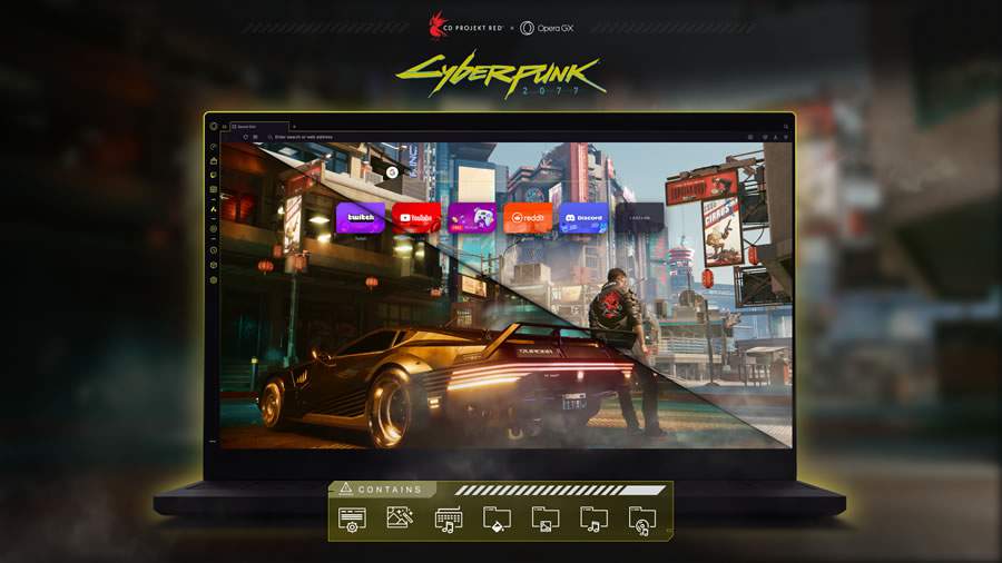 Opera GX e CD PROJEKT RED revelam mod oficial Cyberpunk 2077 para o navegador