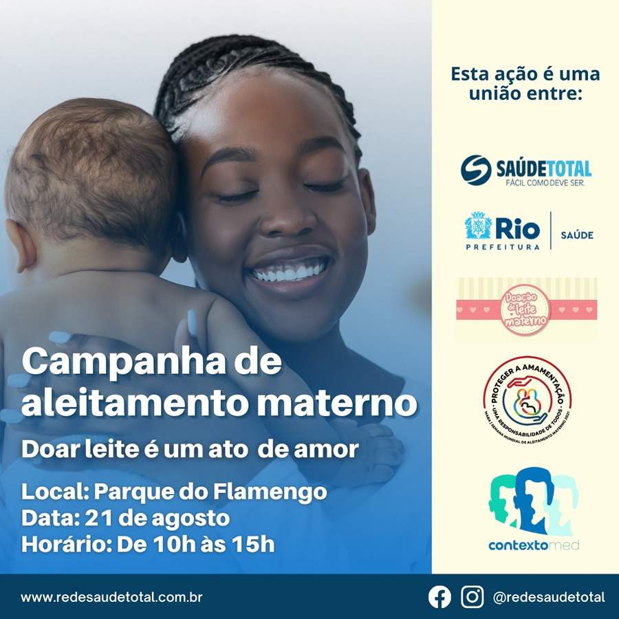 Rede Sa&uacute;de Total lan&ccedil;a Campanha de Doa&ccedil;&atilde;o de Leite Materno