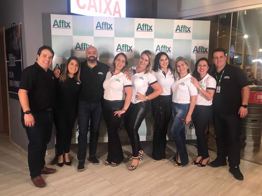 Pedro Rezende, CEO da Affix, a esquerda, e equipe