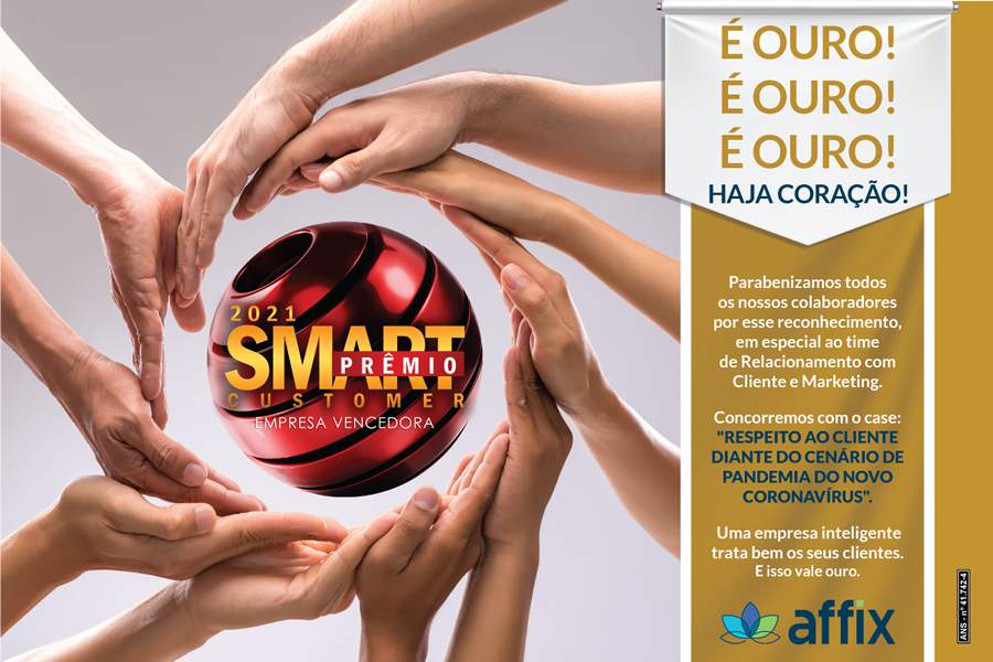 Affix &eacute; Ouro no Pr&ecirc;mio Smart Customer 2021