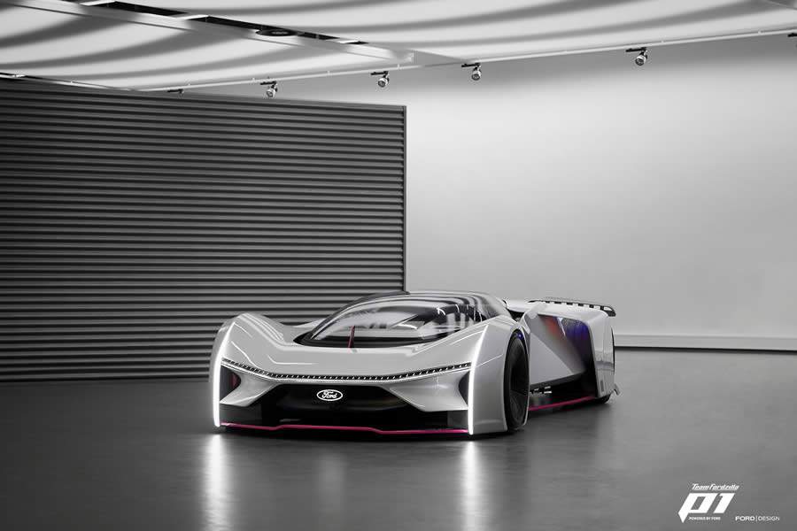 Ford revela a versão real do carro de corrida virtual Team Fordzilla P1