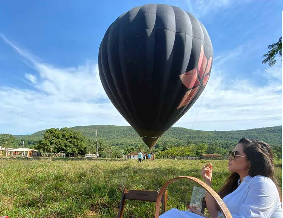 Ágape experiência romântica passeio de balão Pirenópolis - (Divulgação)