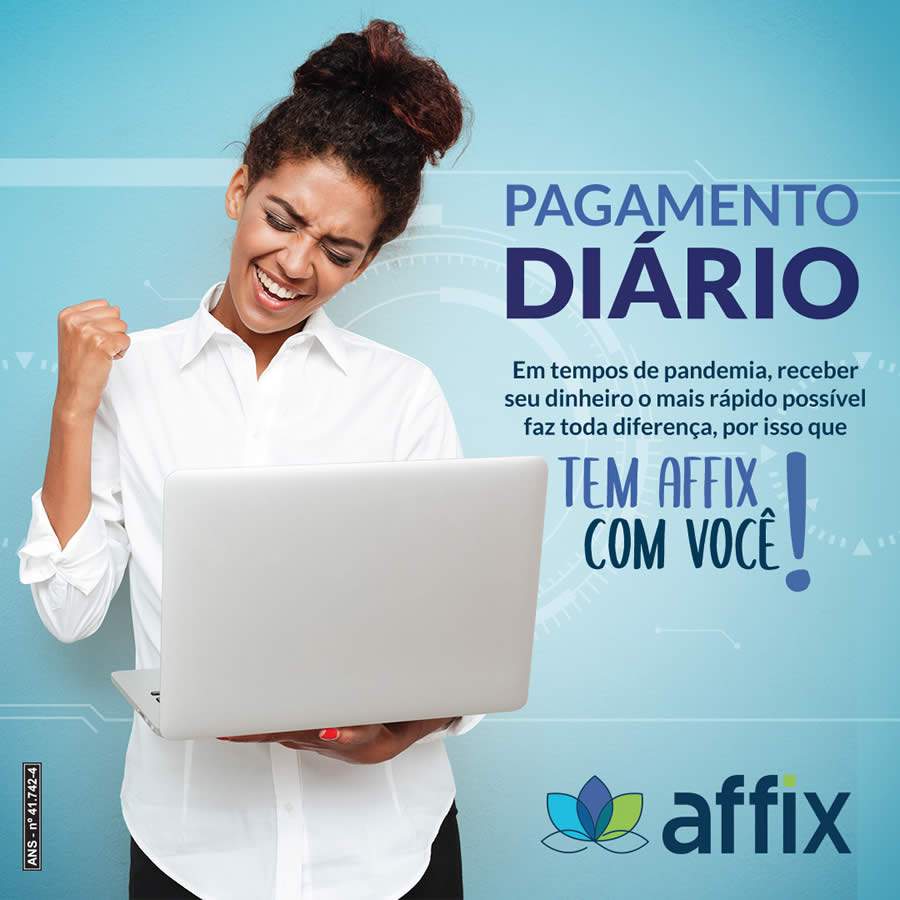 Affix faz pagamento diário para os corretores de São Paulo e do Ceará