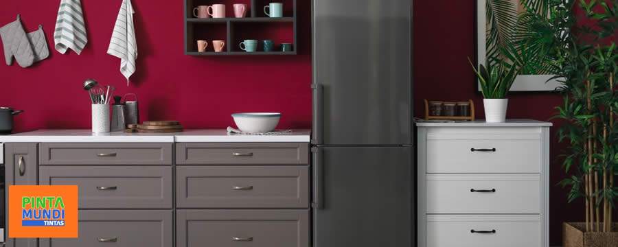 Paredes da cozinha podem ser pintadas, com tintas lav&aacute;veis (foto: Shutterstock)