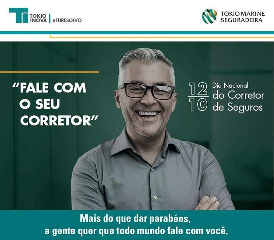 Homenagem da TOKIO MARINE ao dia do Corretor