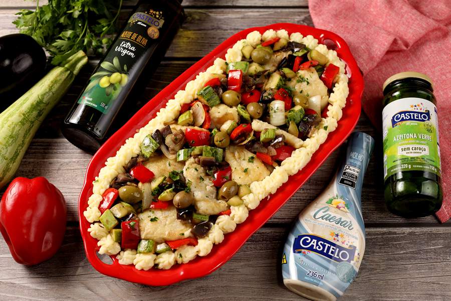 Receita Castelo: Bacalhau do Mediterrâneo