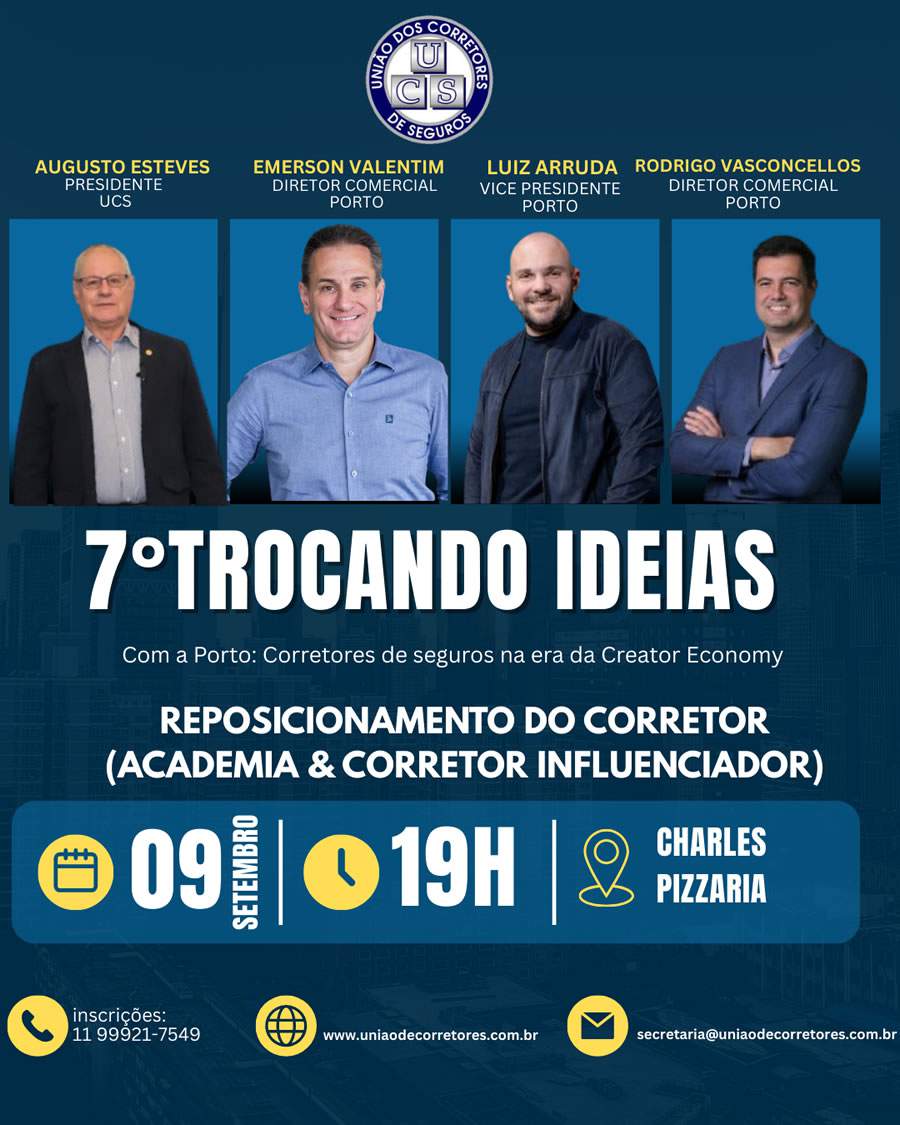 7º Trocando Ideias 2025: UCS e Porto discutem futuro dos corretores de seguros na Creator Economy