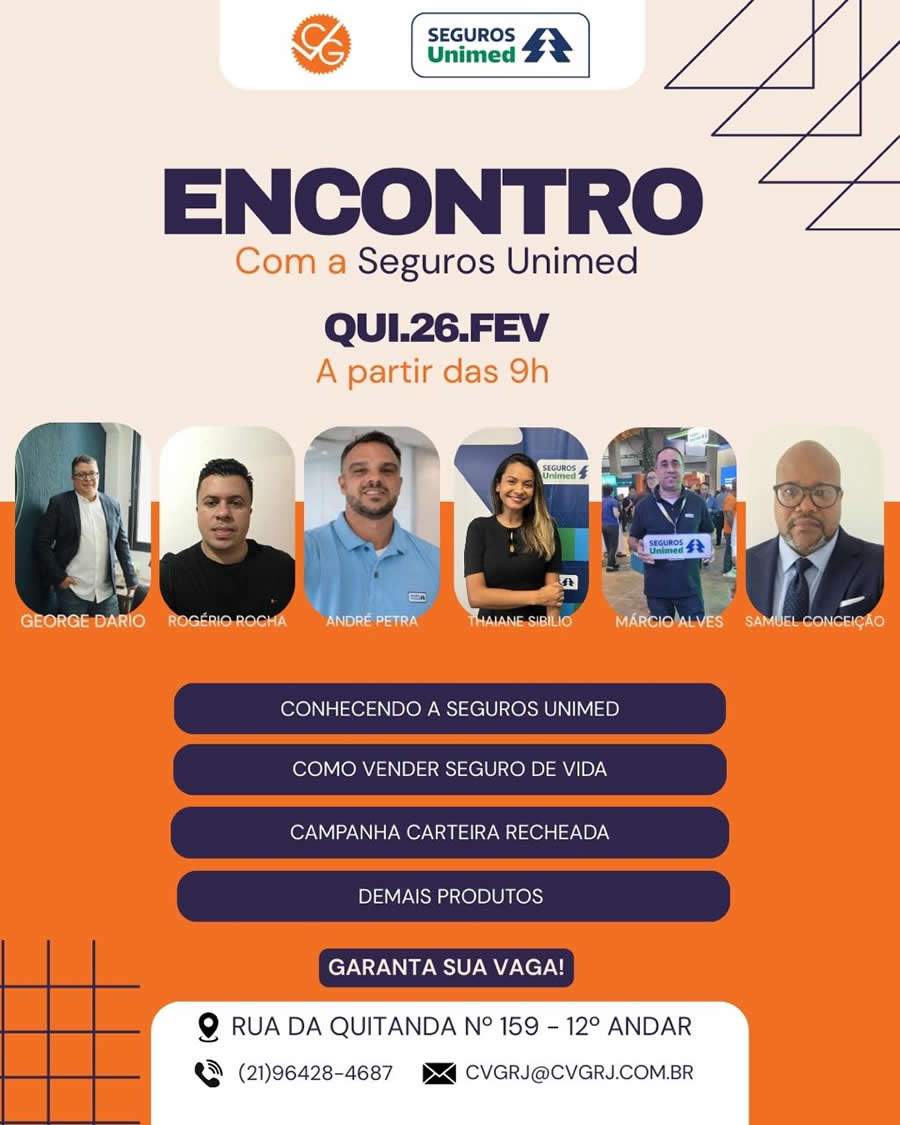 Encontro CVG-RJ e Seguros Unimed 